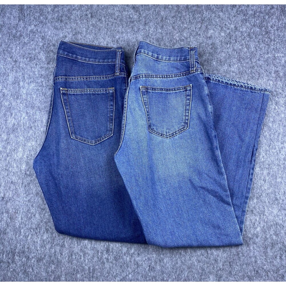 Lot of 2 Old Navy Men's Famous Jeans Regular Fit Straight Leg Blue Size 30x30